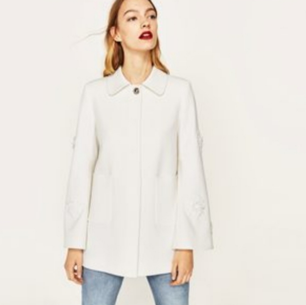 Zara White Blazer